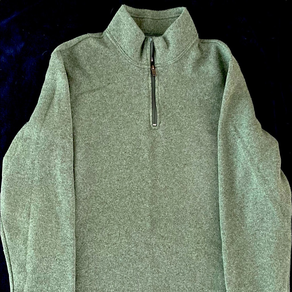 $20 ➡️ Large Green Quarter Zip Sweater